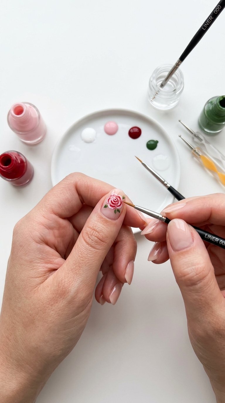 Rose Nails Tutorial for Beginners 2026