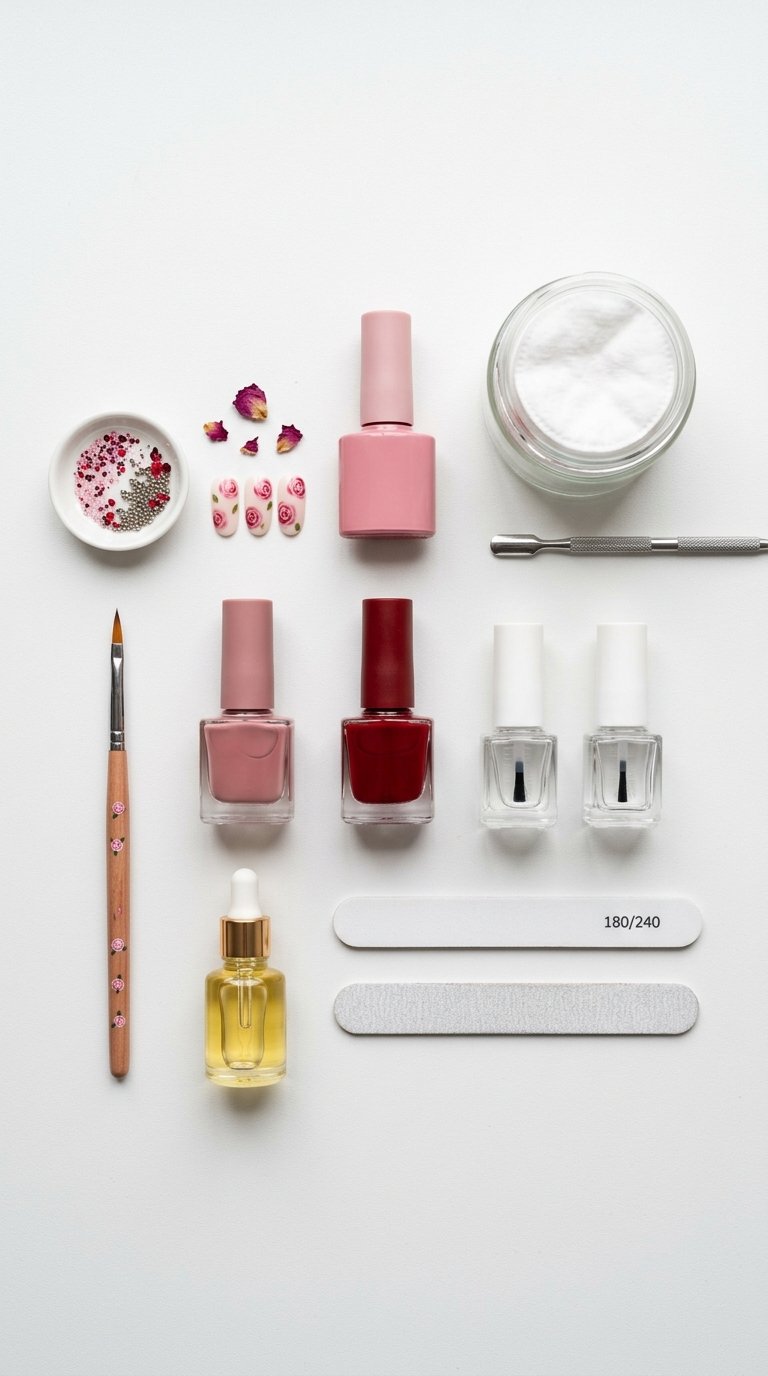 Basic Tools Needed for Rose Nails at Home