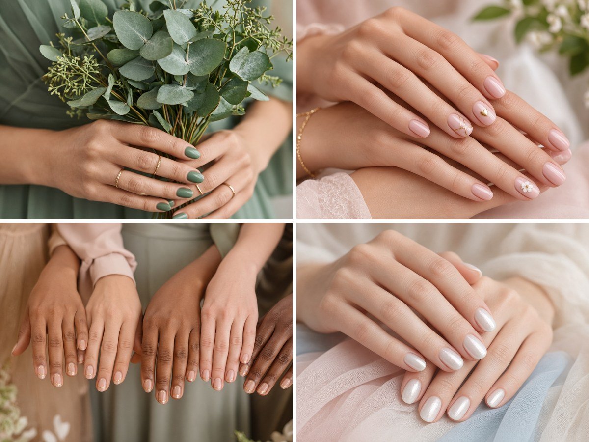Best 12 Bridesmaid Nails Ideas to Match Any Wedding Palette