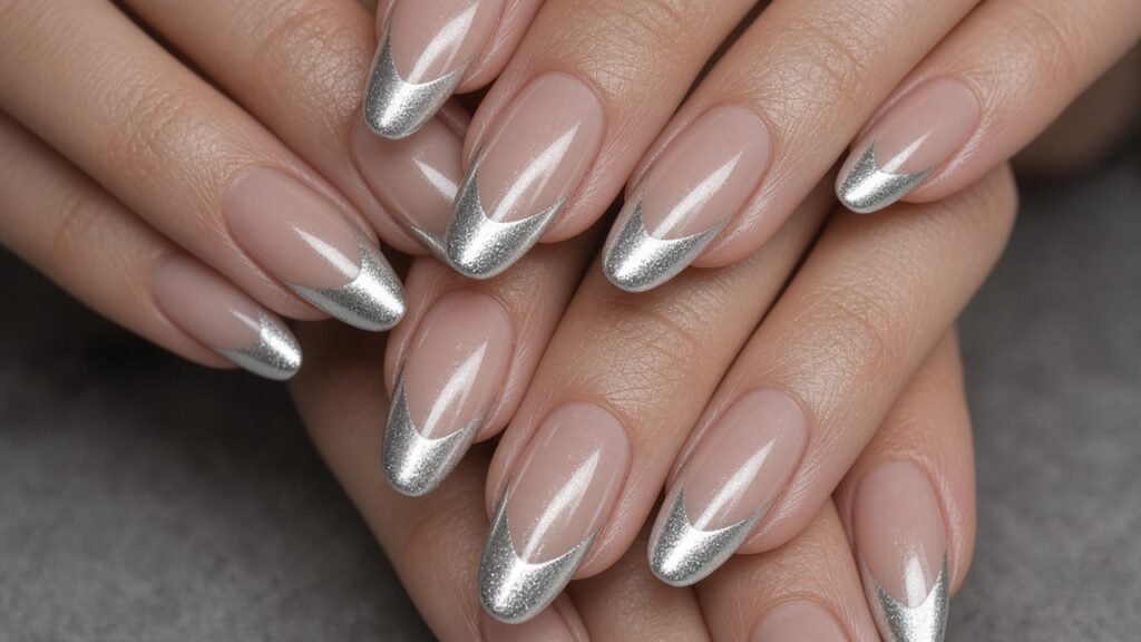 Chrome Powder Tips - diy press on nails