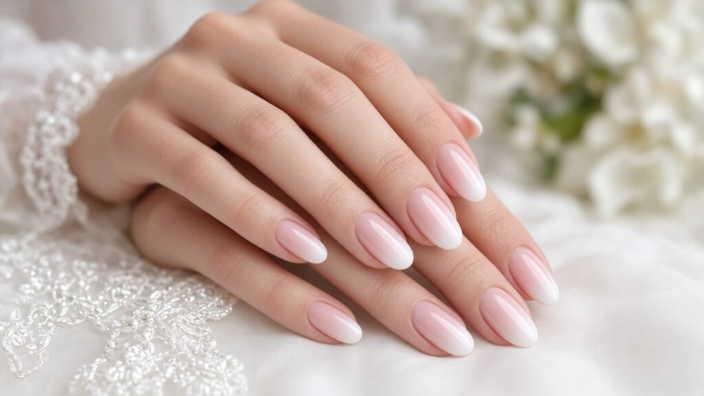 Ombre Baby Boomer French - french wedding nails
