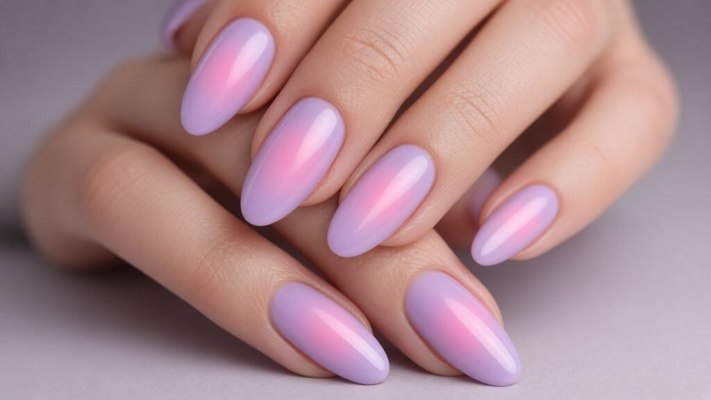 Aura Gradient Nails - press on nails designs