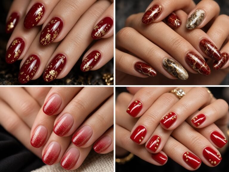 Top 10 Red and Gold Nails Designs for 2026