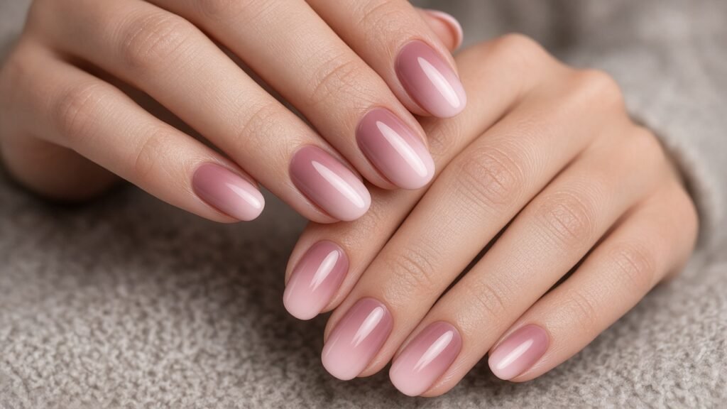 Dusty Rose Ombre Press On Nails - rose press on nails