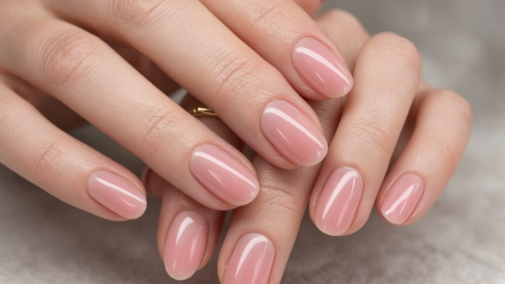 Builder Gel Natural Short Gel Nails
