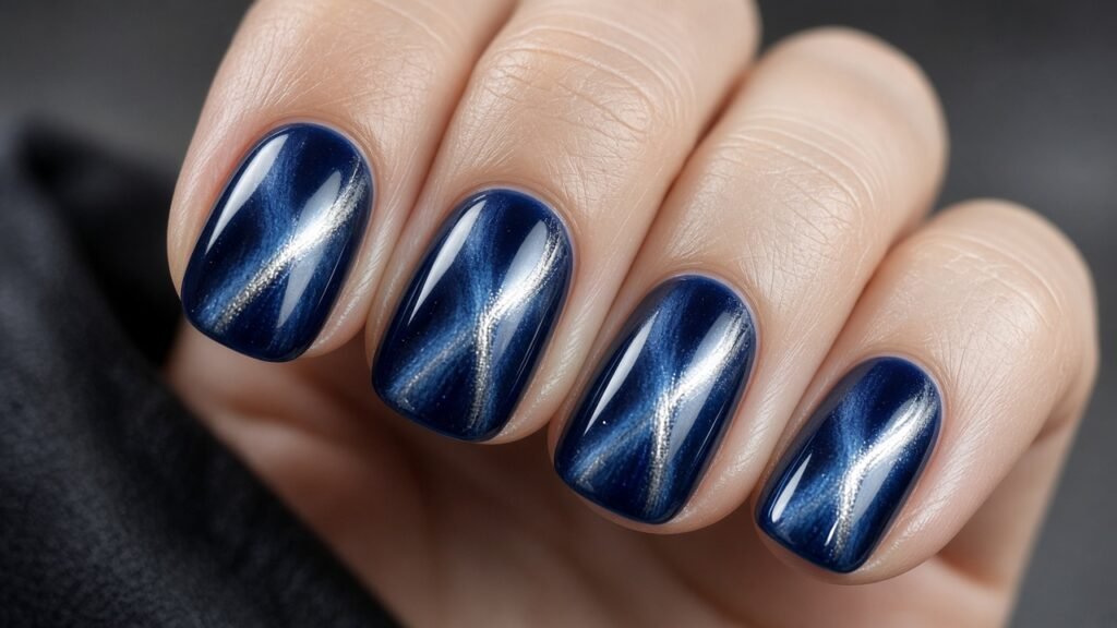 Cat Eye Gel - short gel nails