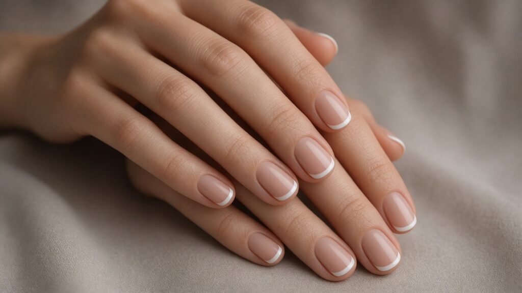 Micro French Tips - short press on nails