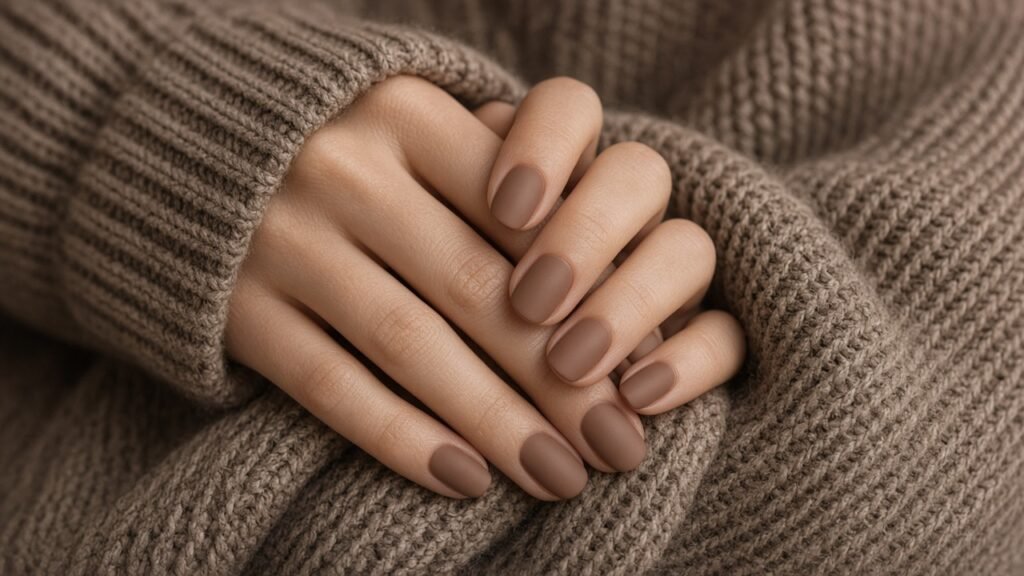 Matte Mocha Neutrals - short press on nails
