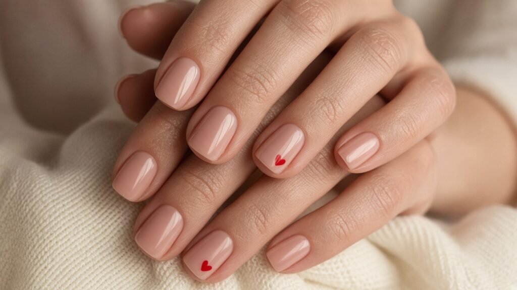 Tiny Heart Accents - short press on nails