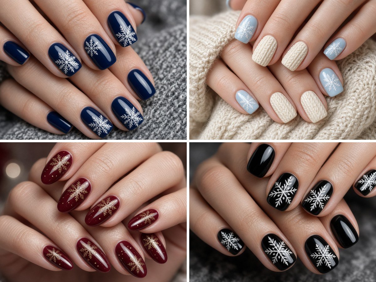 10 Snowflake Nails Ideas for a Frosty Manicure