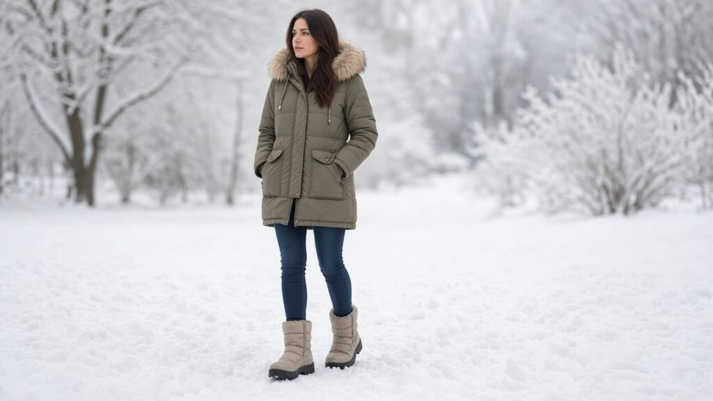 Snow Boots and Skinny Jeans - winter boots outfits