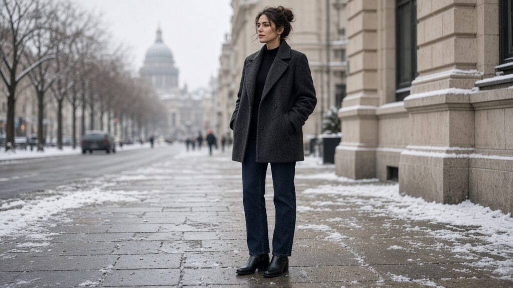 Chelsea Boots and Straight Jeans - winter boots outfits
