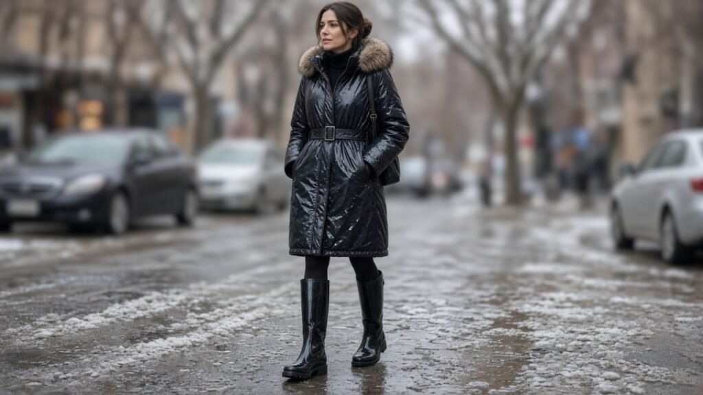 Hidden Gem: Rain Boots in Winter - winter boots outfits