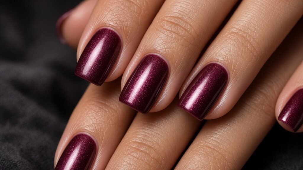 Burgundy Velvet - winter nail colors