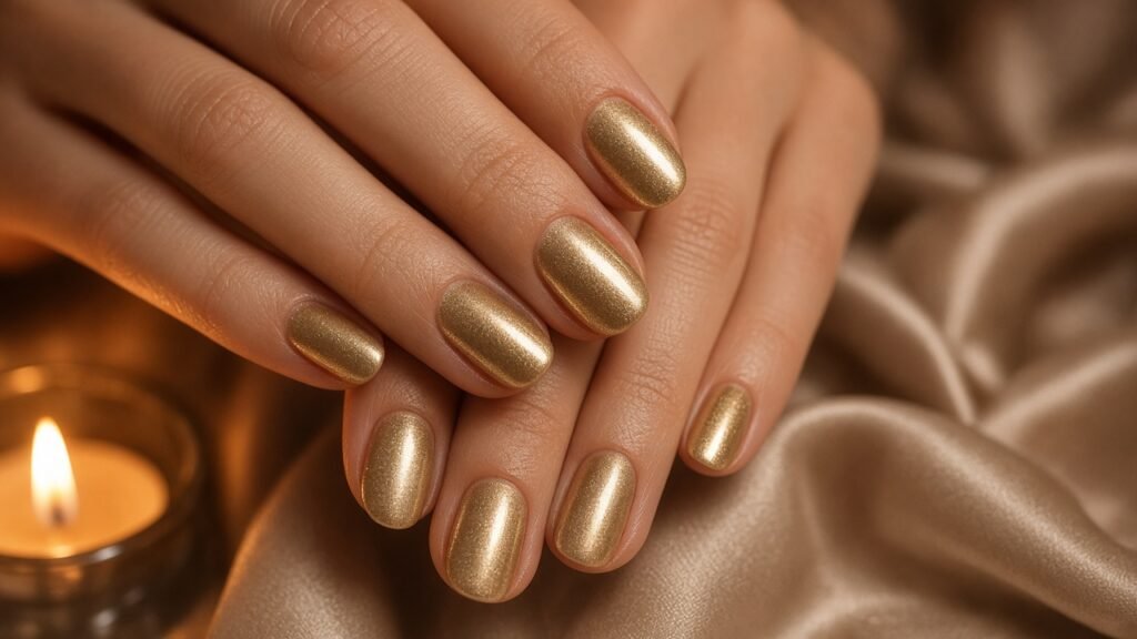 Champagne Gold - winter nail colors