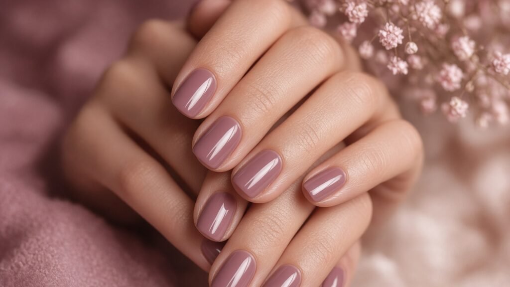 Dusty Mauve - winter nail colors
