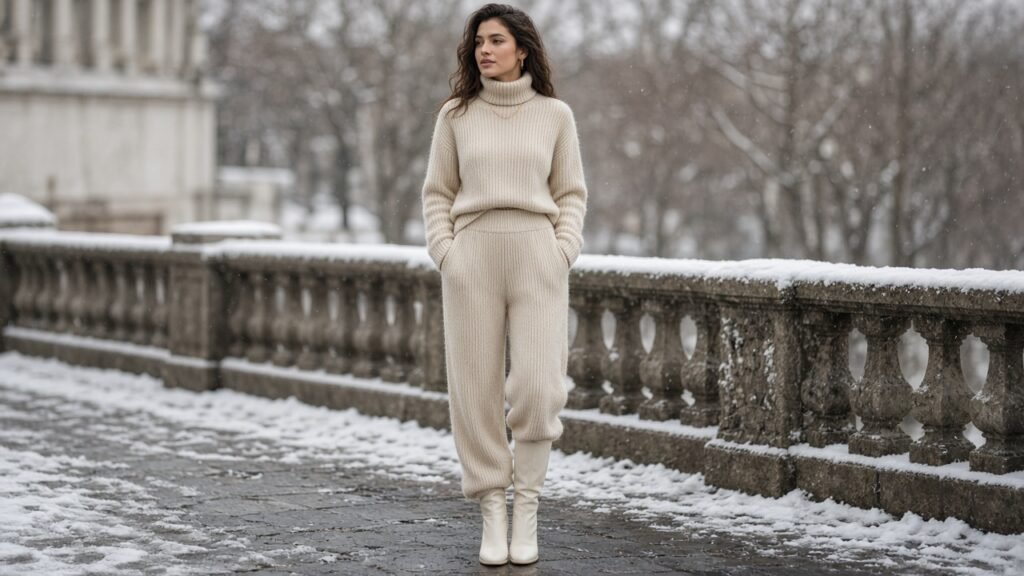 Matching Knit Set - winter outfits